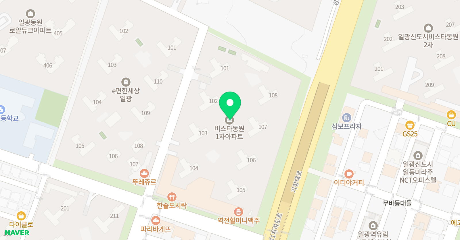 셀파 우등생교실 일광비스타동원1차점 위치