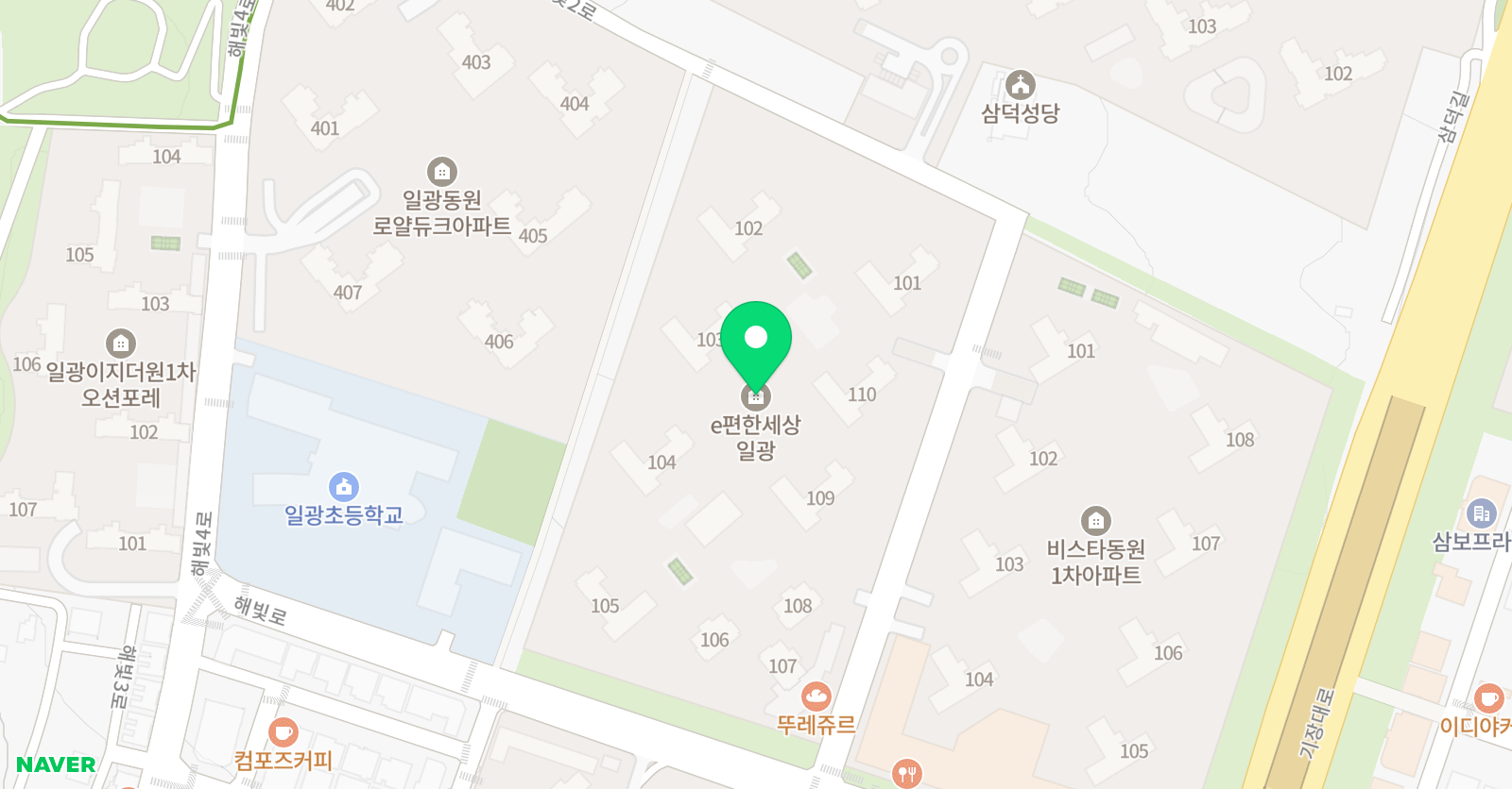 푸르넷공부방 버디잉글리쉬 일광점 위치