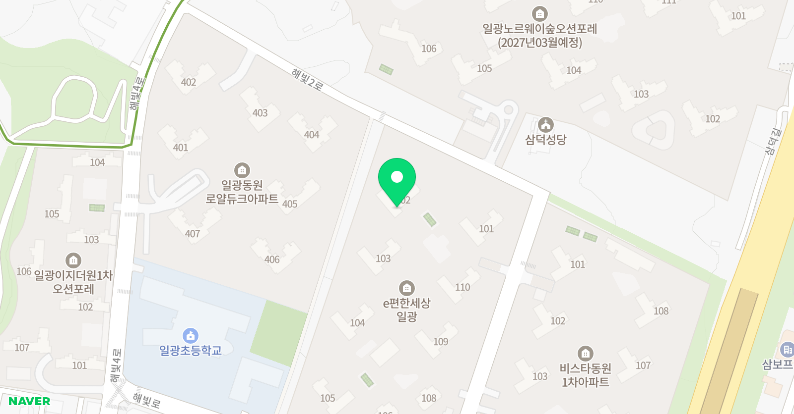 아트앤하트 일광이편한세상 교육원 위치