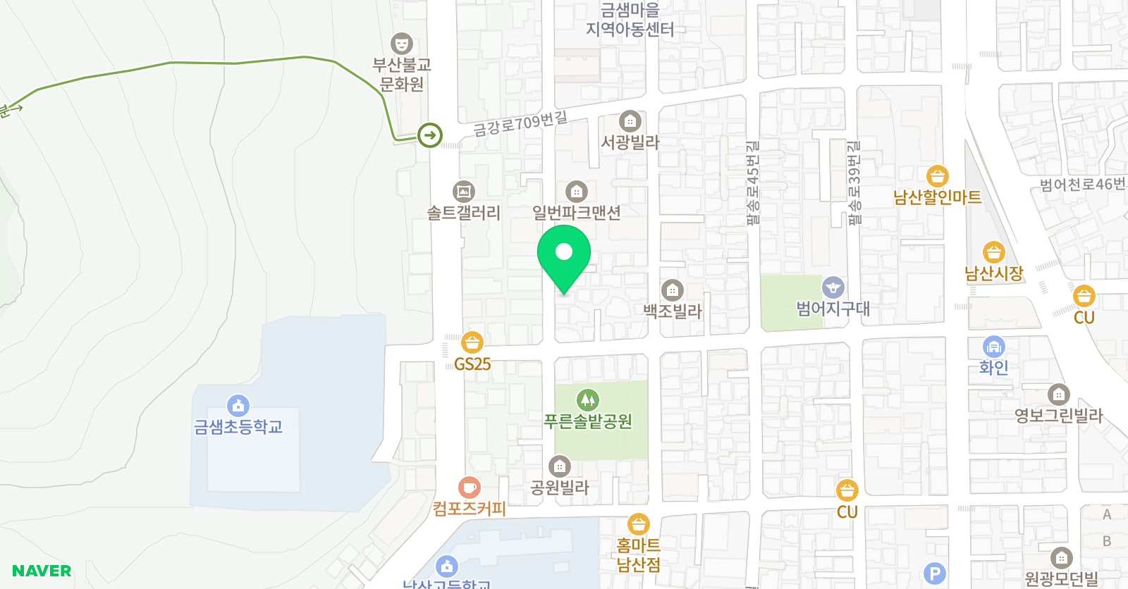 스마트해법영어 금샘교실 위치