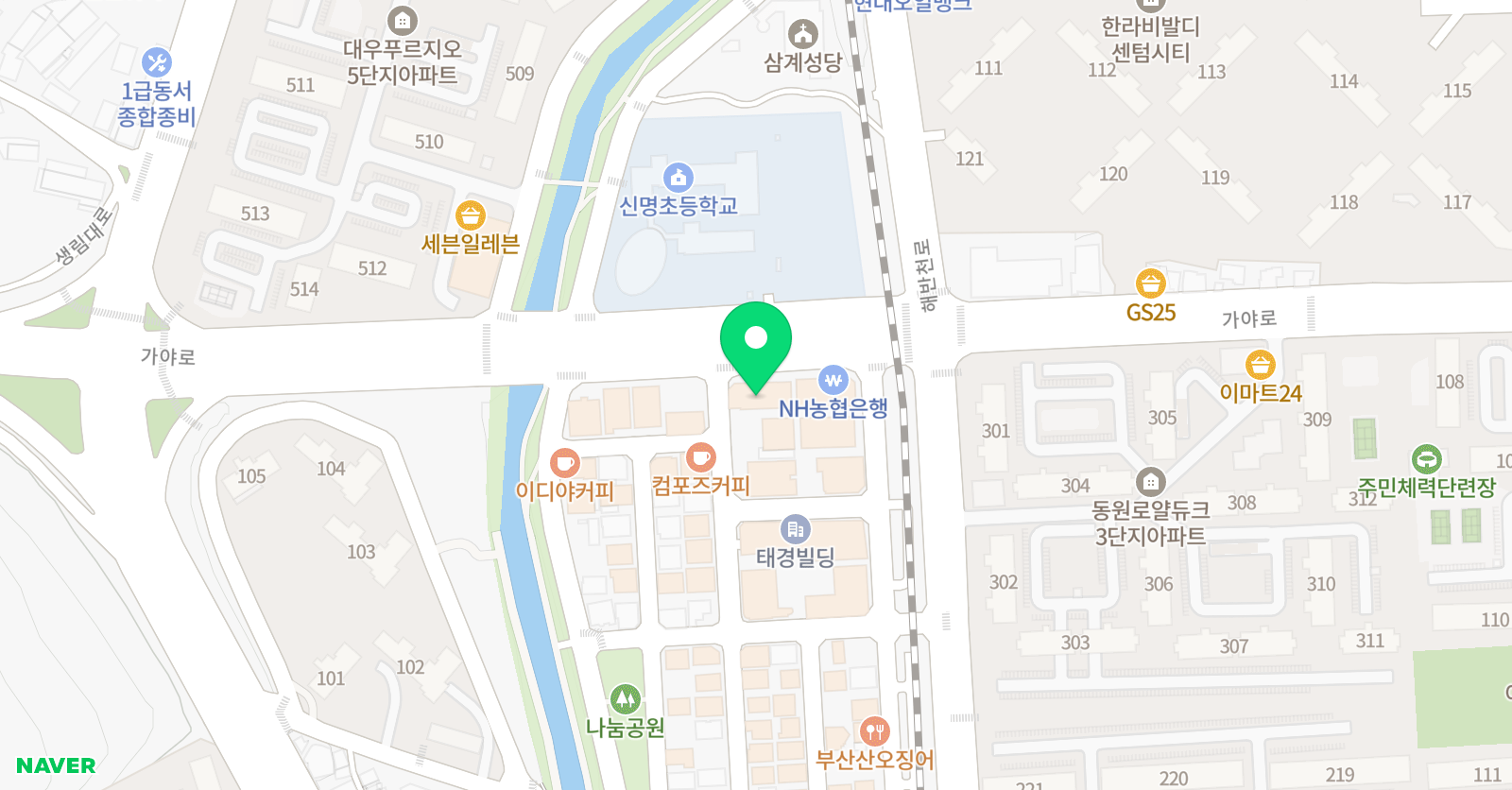 잉글리쉬무무 영어학원 김해삼계제2 위치