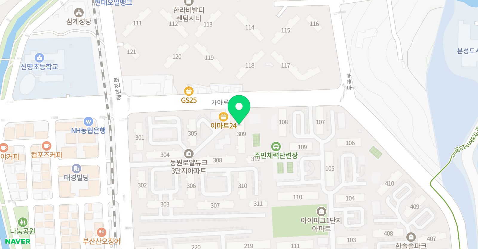 더자람 논술 위치