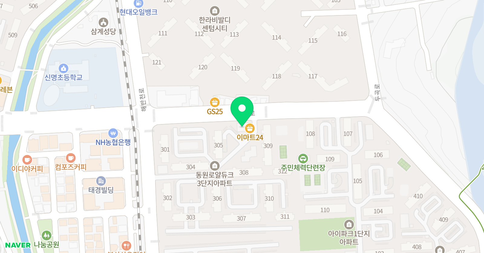 별빛피아노 위치