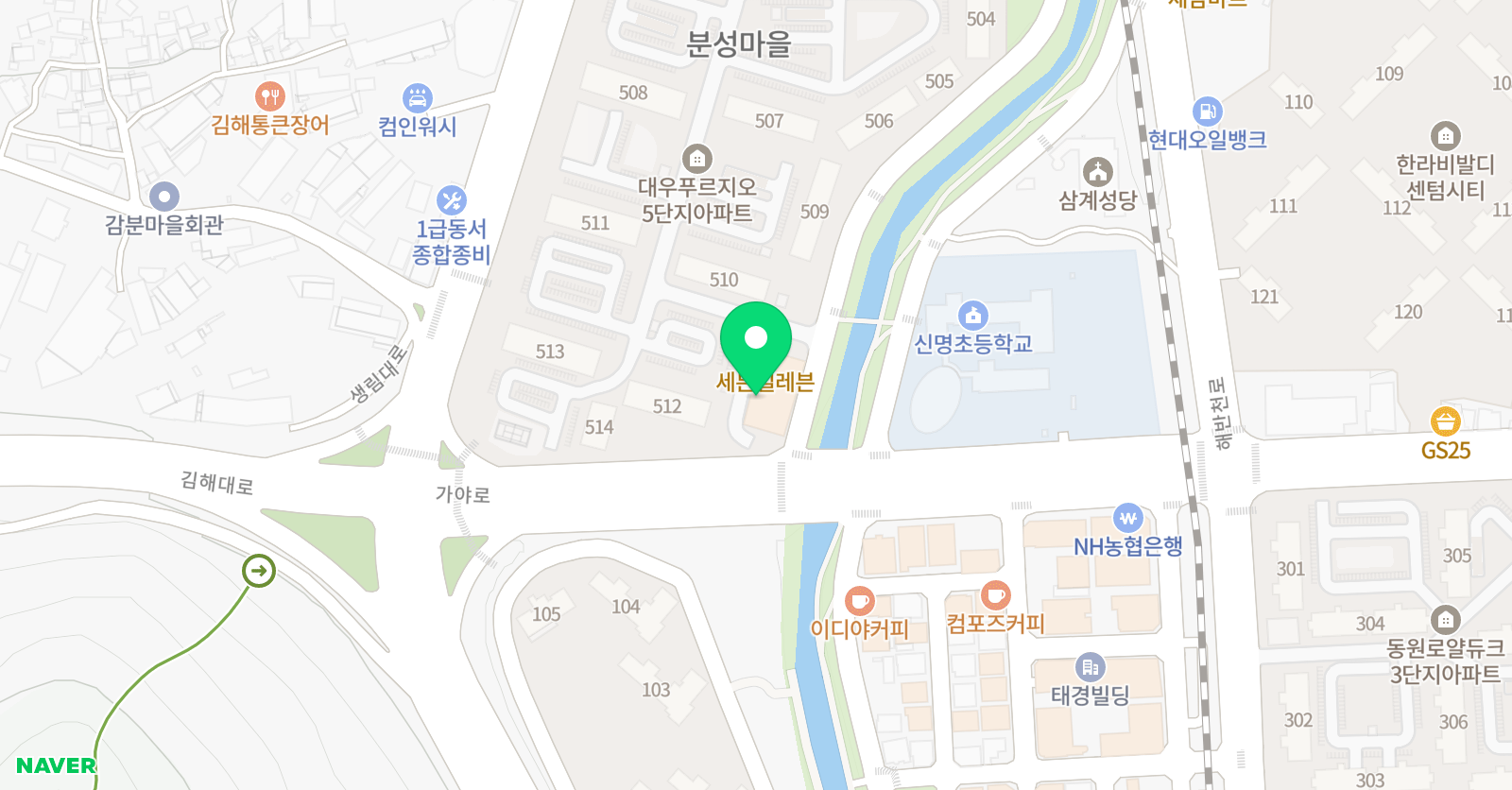 링크 학원 위치