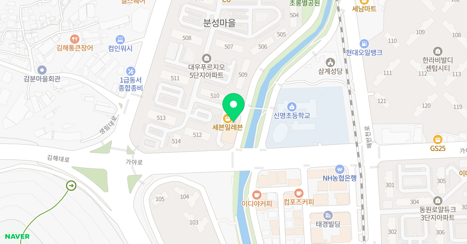 미래엔 수학 삼계학원 위치
