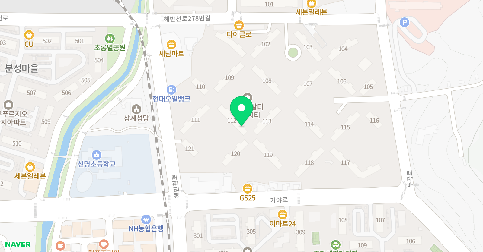 링키영어 삼계한라비발디점 위치