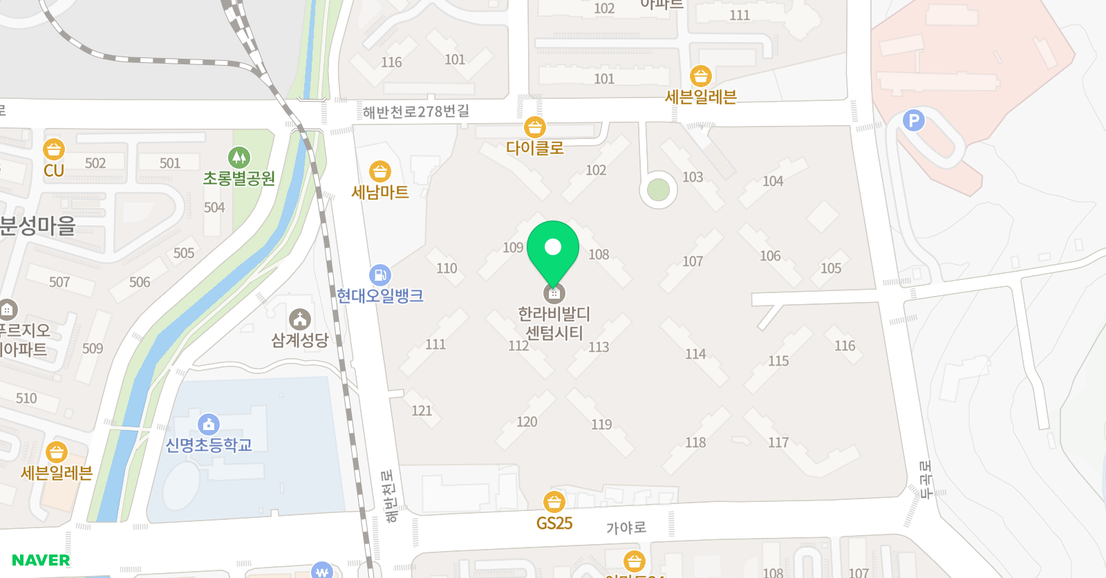 푸르넷 삼계비발디점 위치