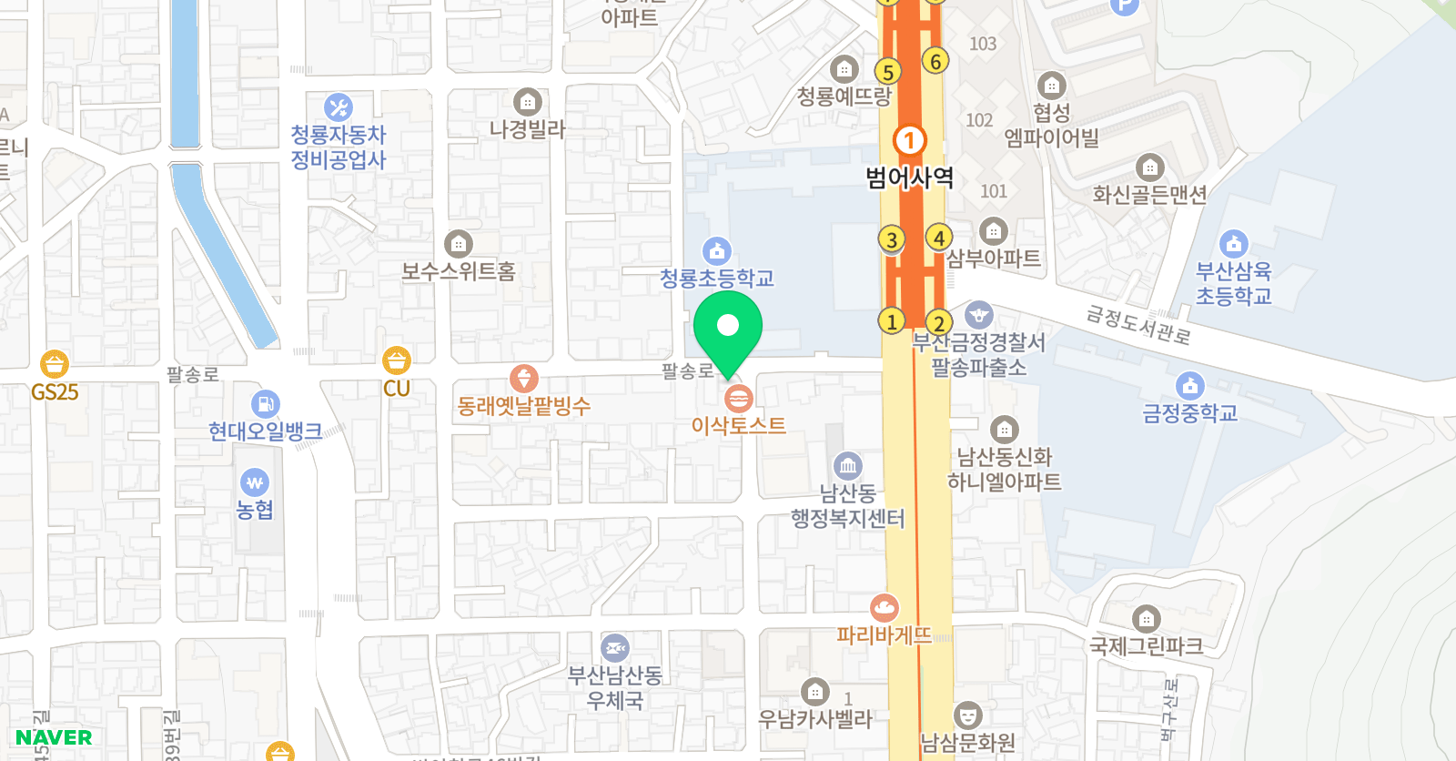 푸르넷공부방 청룡점 위치