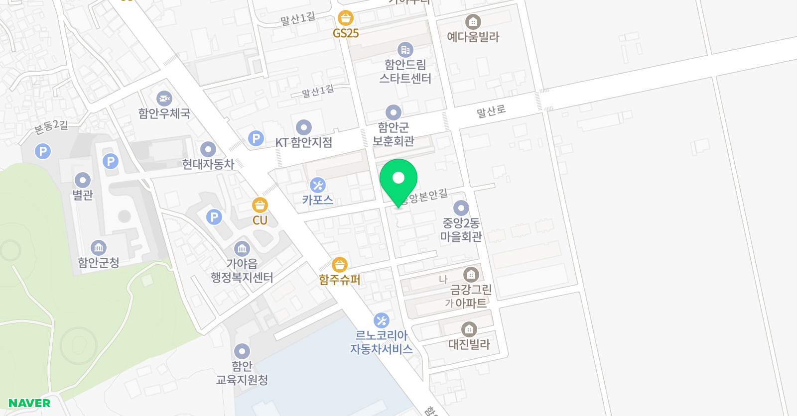 빨간펜 수학의달인 함안가야점 위치