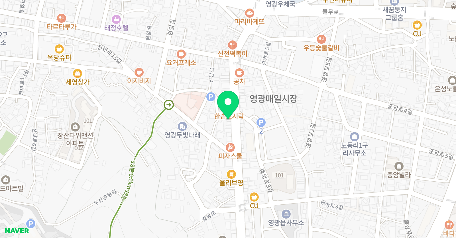 김정신 수학교실 위치