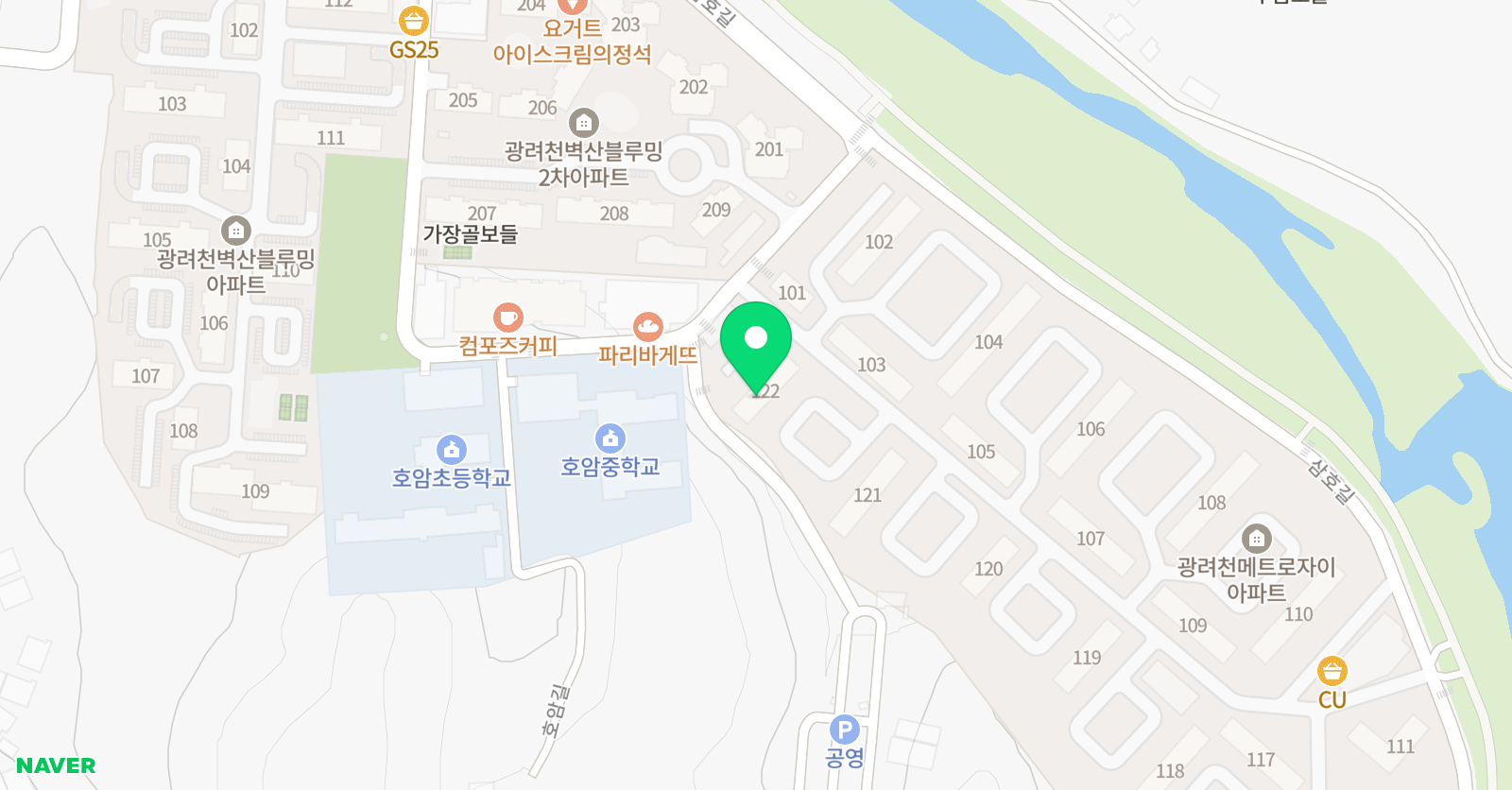 웅진씽크빅 자이 공부방 위치