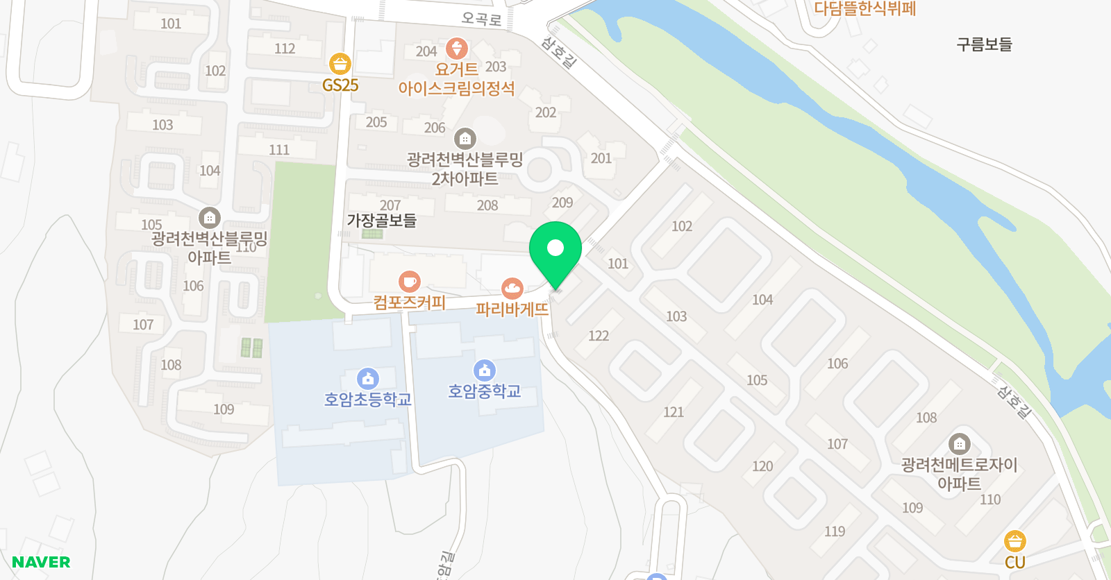 높은음자리 음악학원 위치