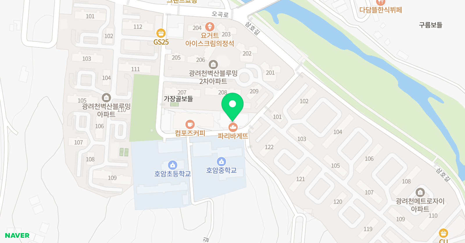 윌그로우어학원 호암캠퍼스 위치