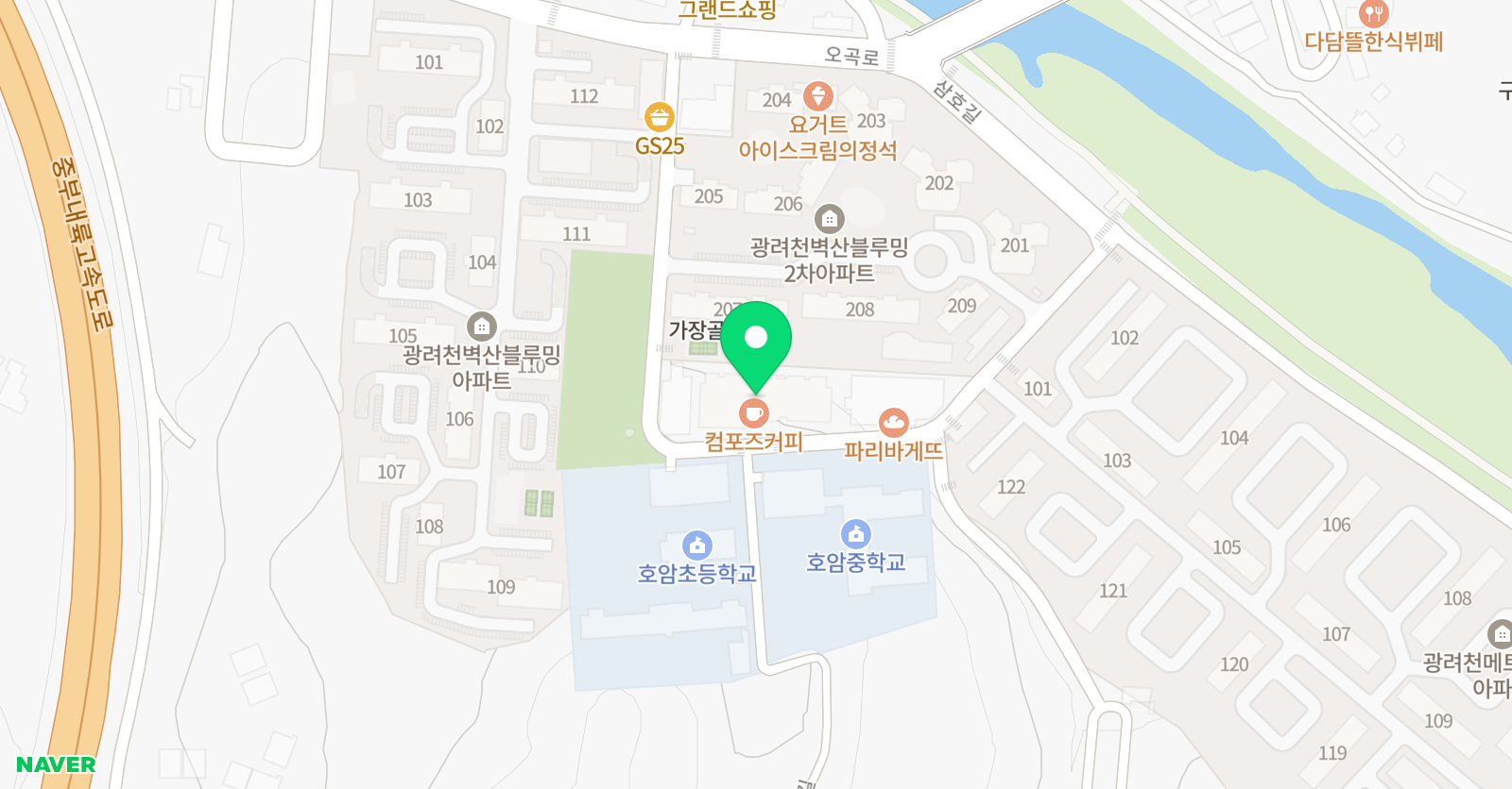 뮤엠영어 S.M.T 수학학원 위치