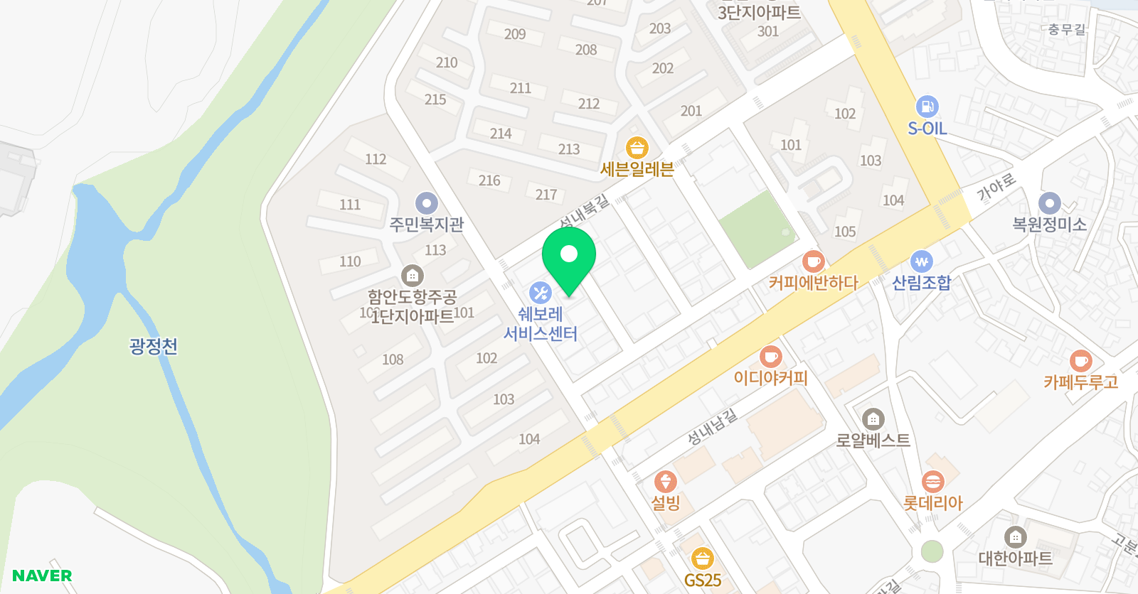 뮤엠 영어 함안도항NEST 위치