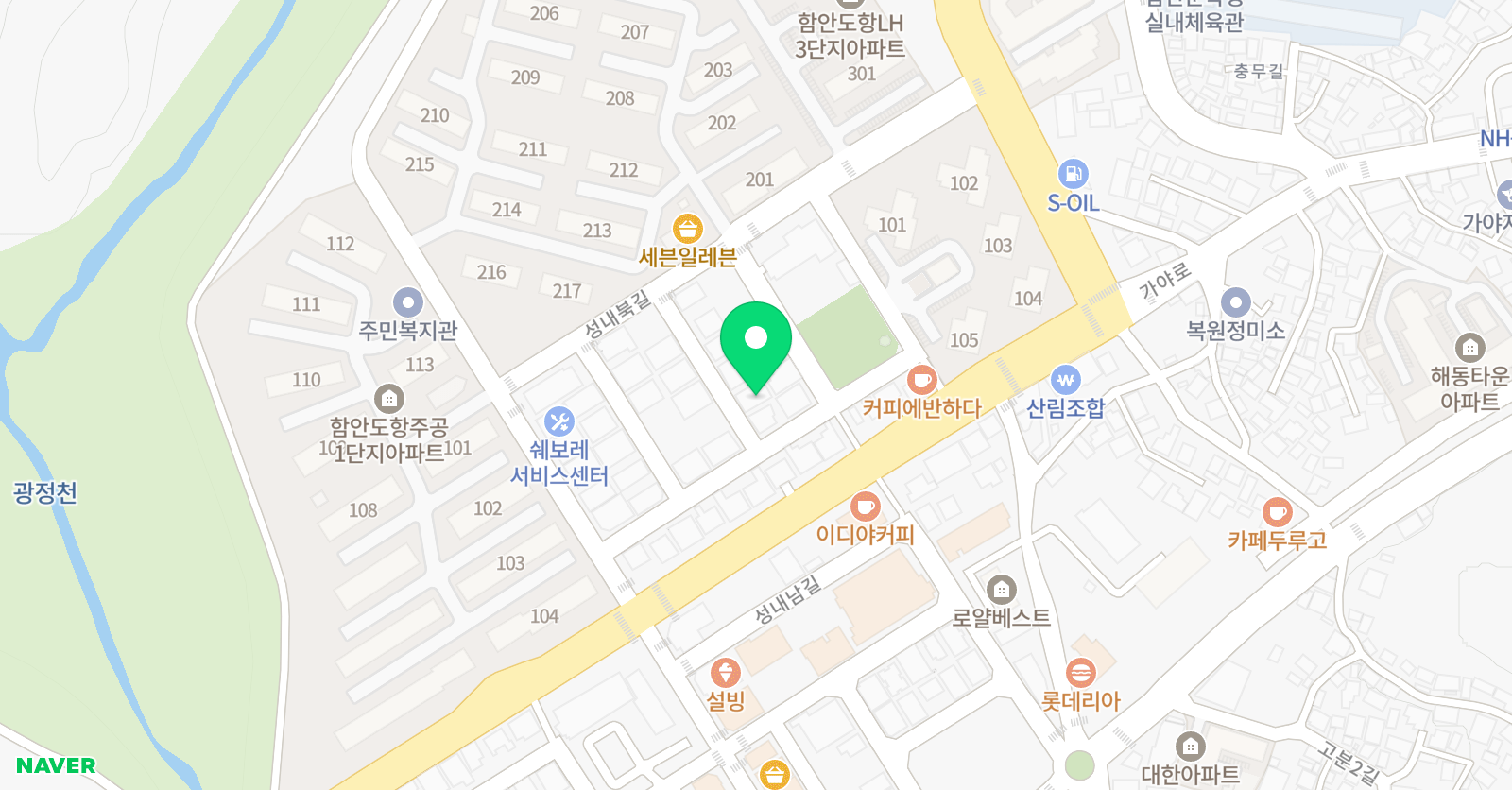 부림 체육관 본관 위치