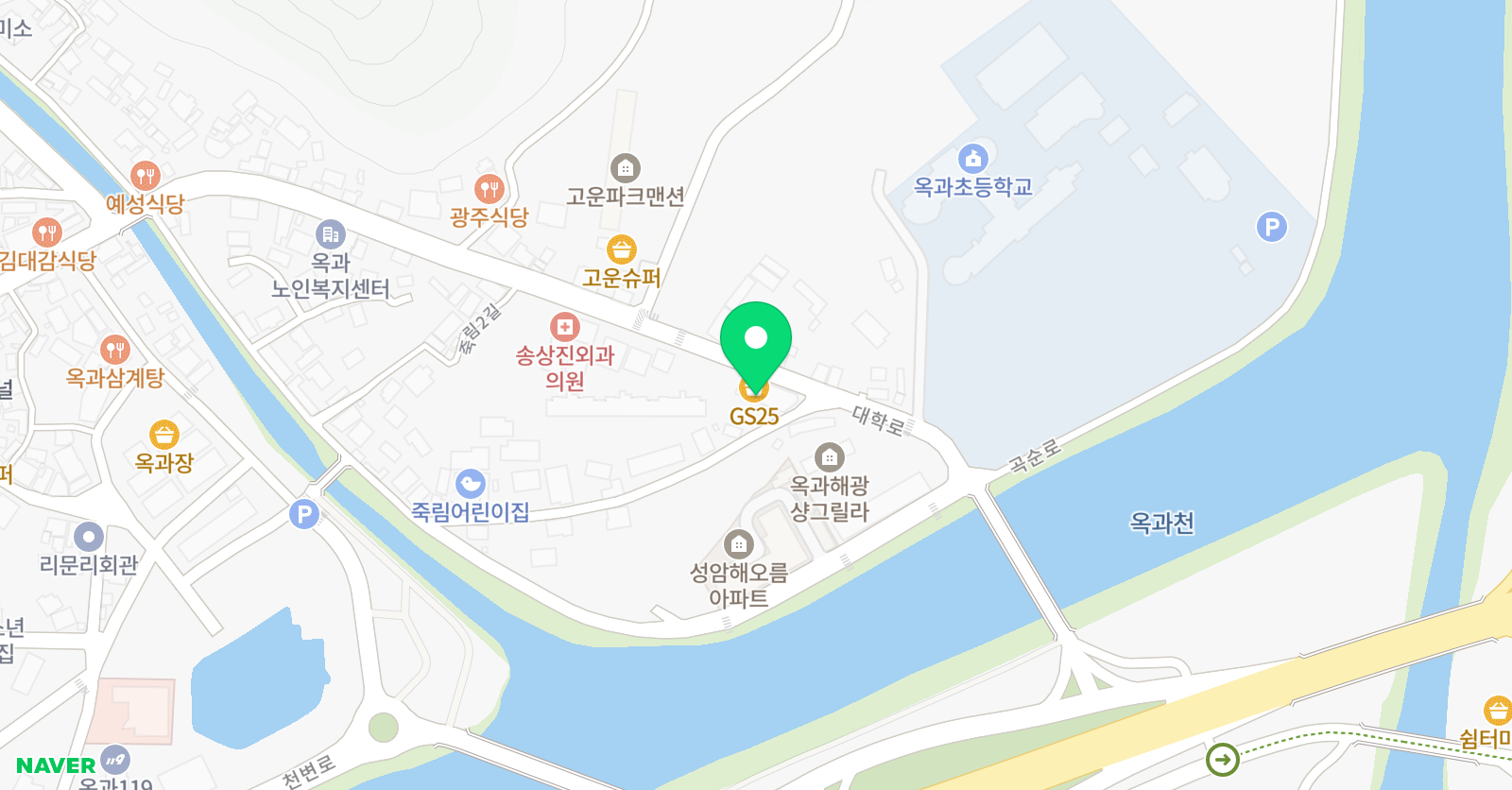 생각숲 독서논술과학학원 위치