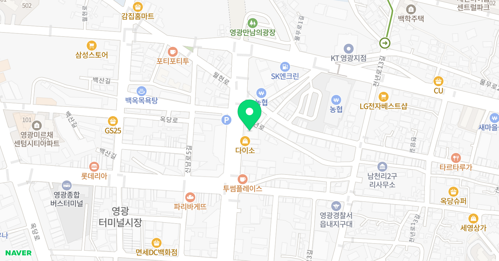 포인트 발레&필라 스튜디오 위치