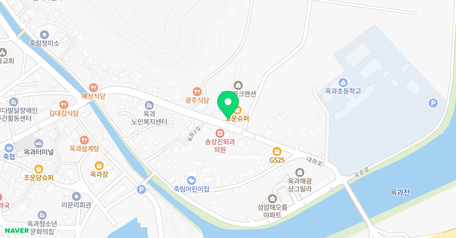 청솔 학원 위치