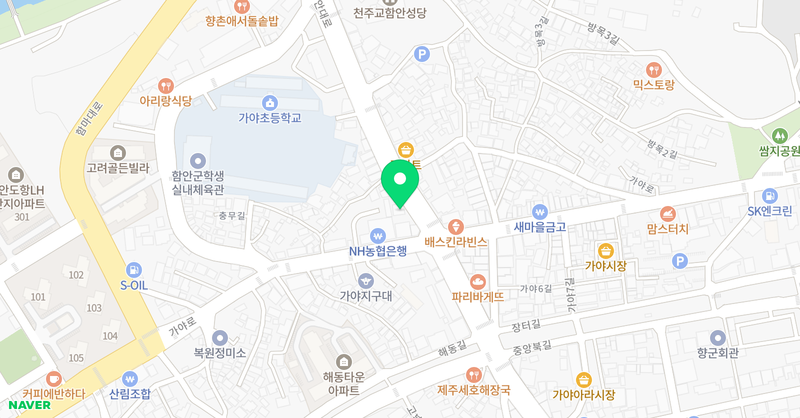 빨간펜 수학의달인 함안점 위치