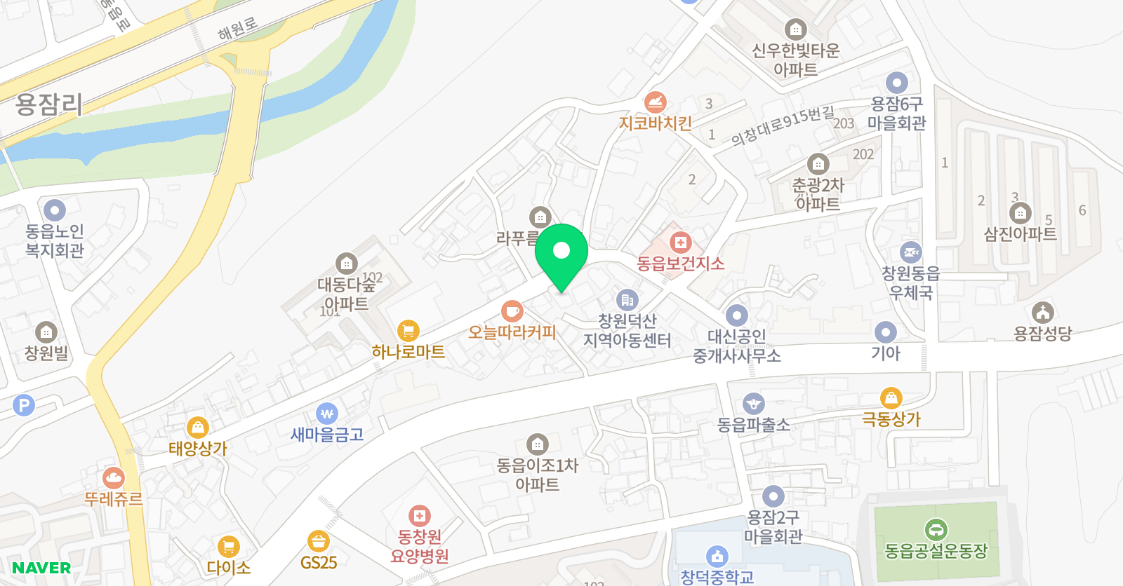 MTA 태권도 창원용잠점 위치