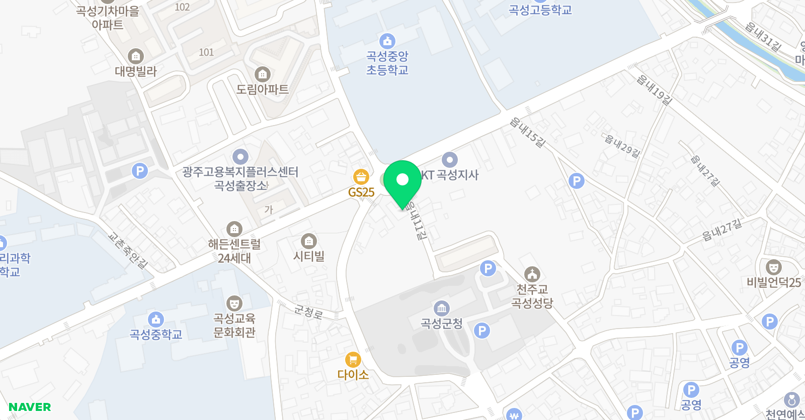 빨간펜수학의달인 더채움 학원 위치