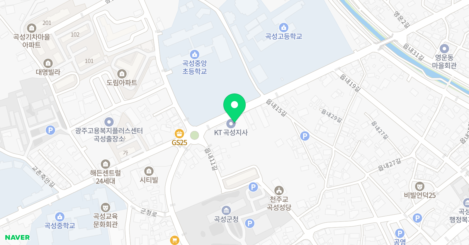 한솔 수학학원 위치