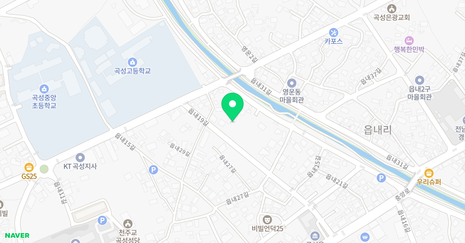 곡성 태권도체육관 위치