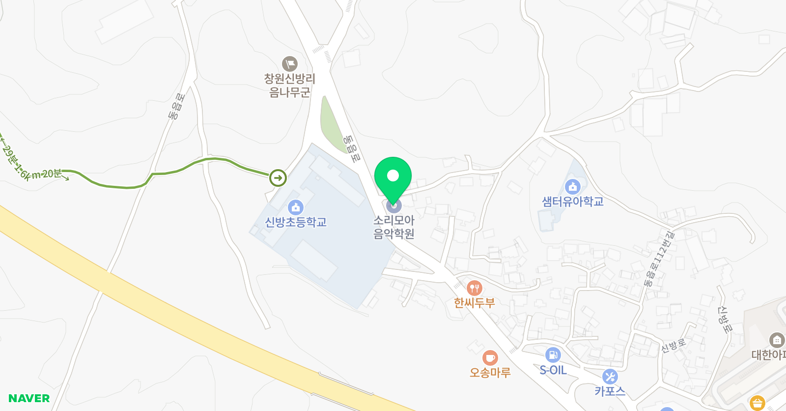 소리모아 음악학원 위치