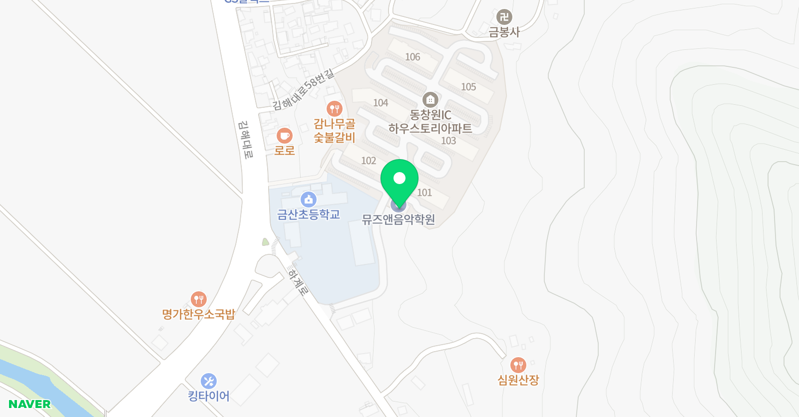 뮤엠 영어금산교습소 위치