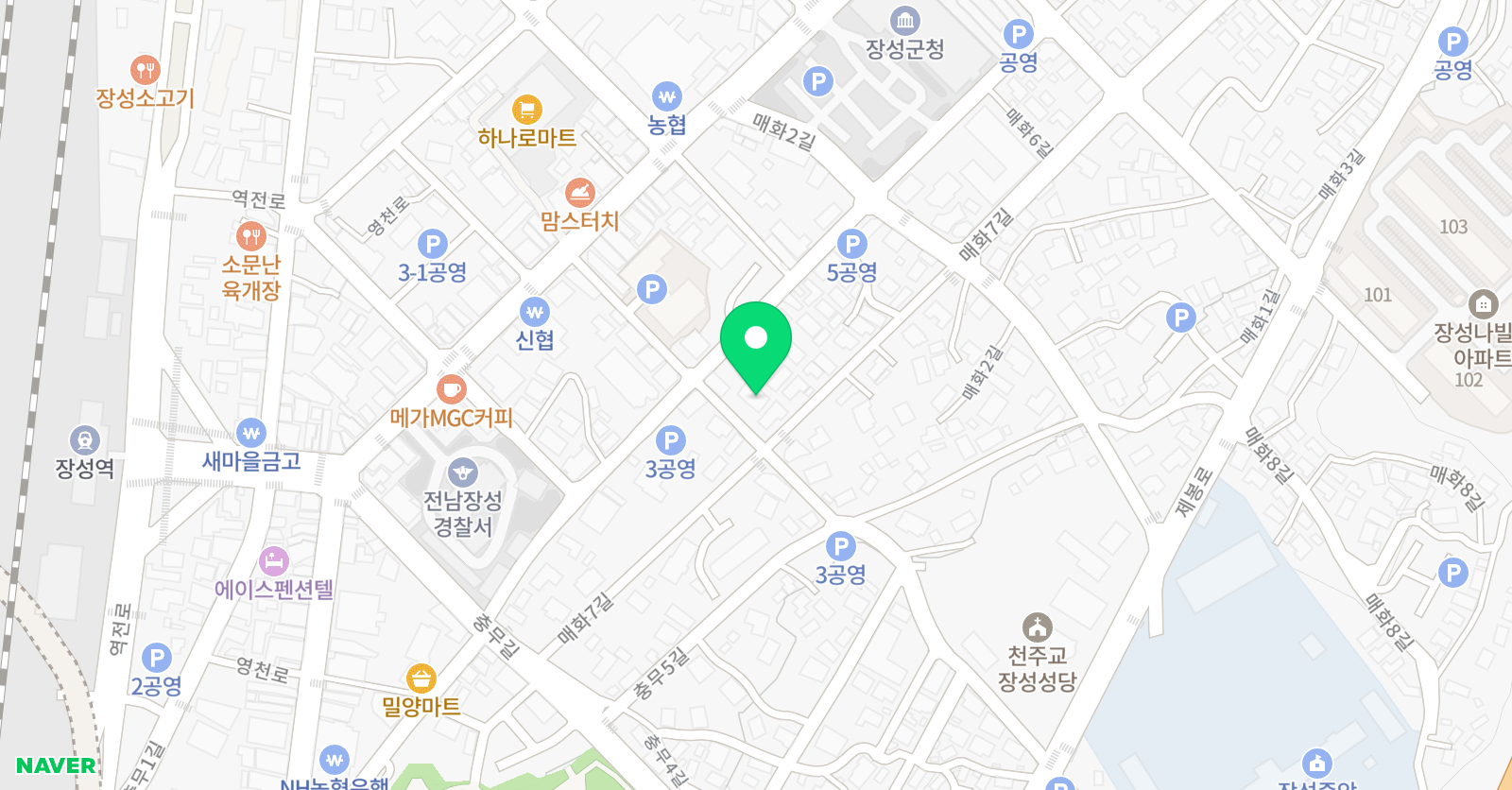 꿈쟁이 영수학원 위치