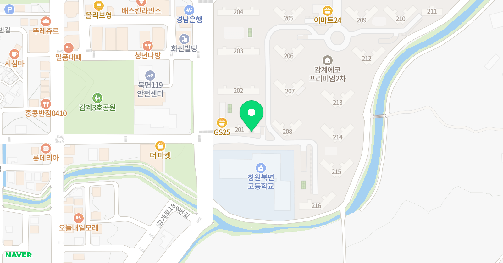 기탄사고력교실 감계덕산아내2차점 위치
