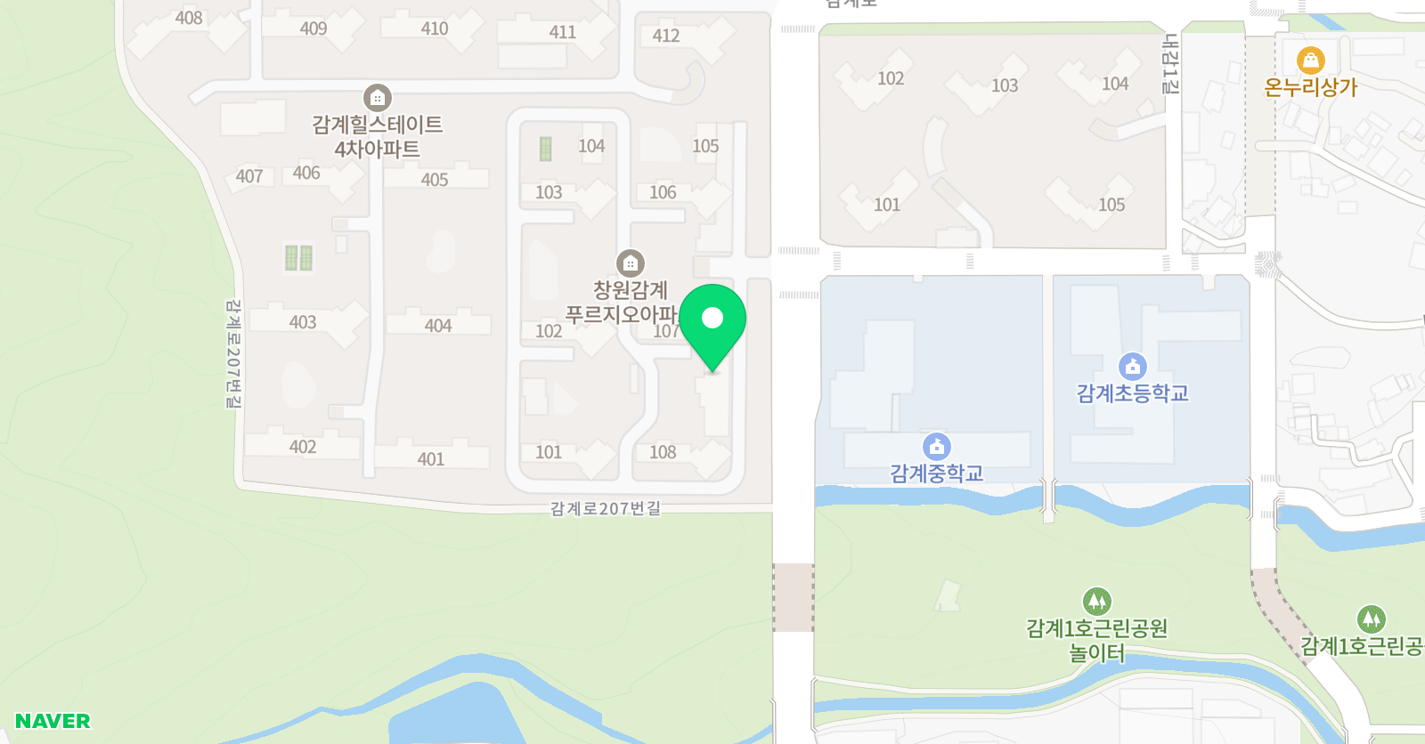 감계드림 태권도 위치