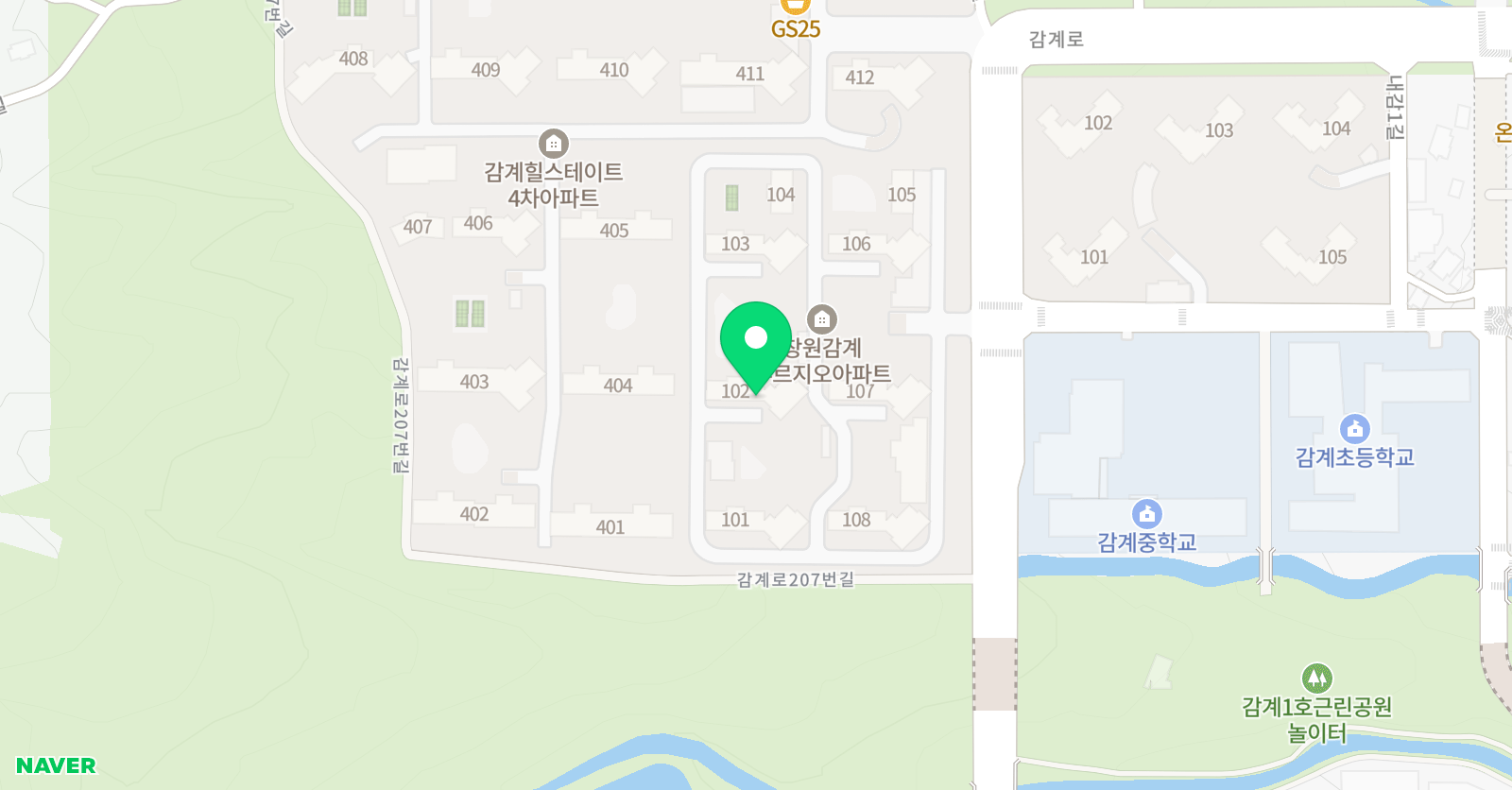놀작홈클래스 감계푸르지오 교육원 위치
