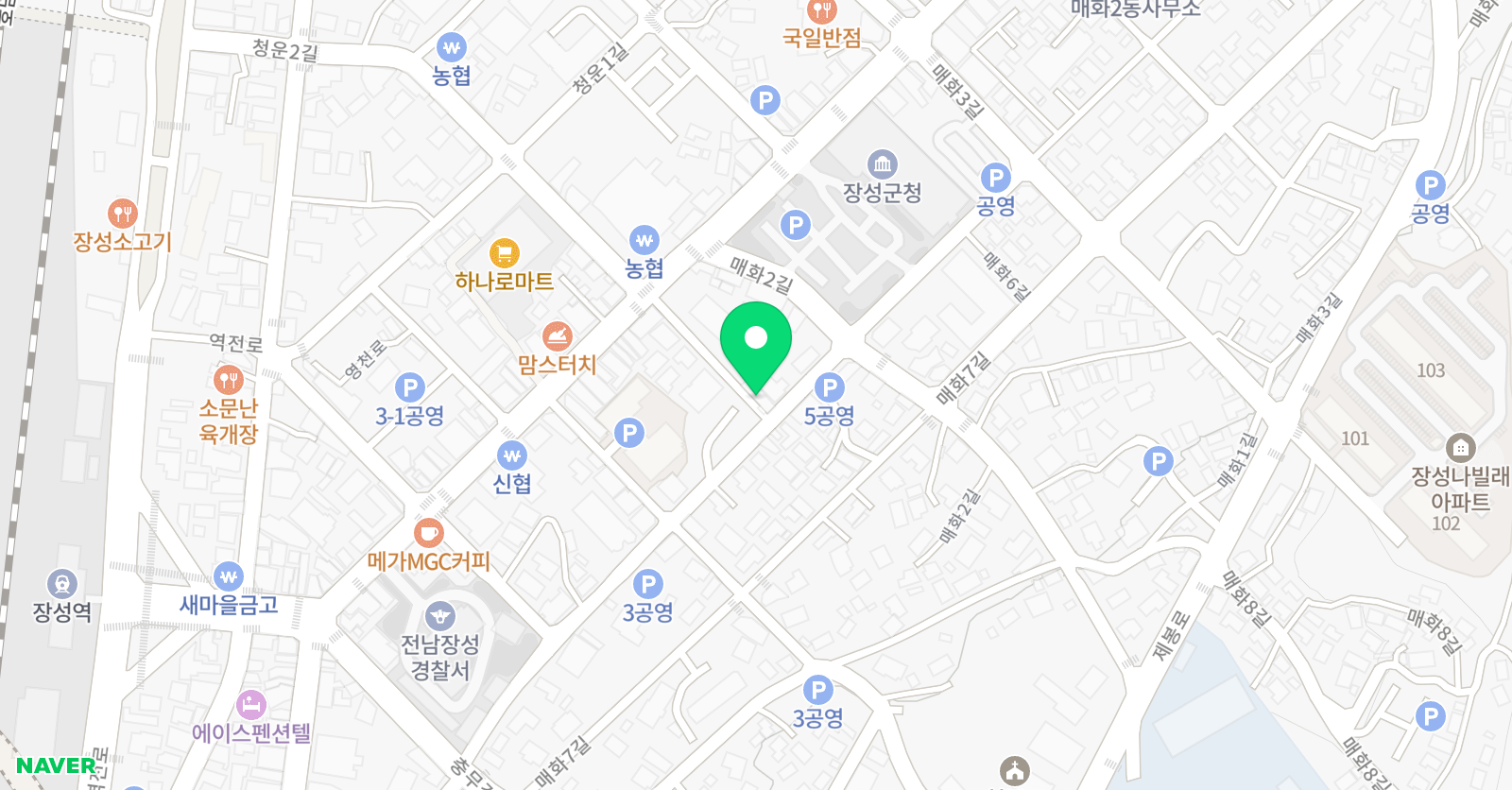 장성 태권도장 위치