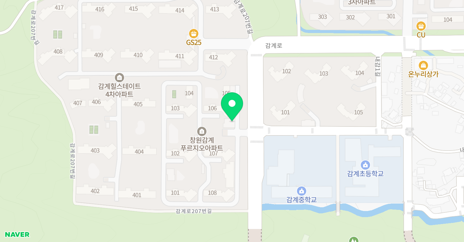 빨간펜 수학의달인 창원북면점 위치