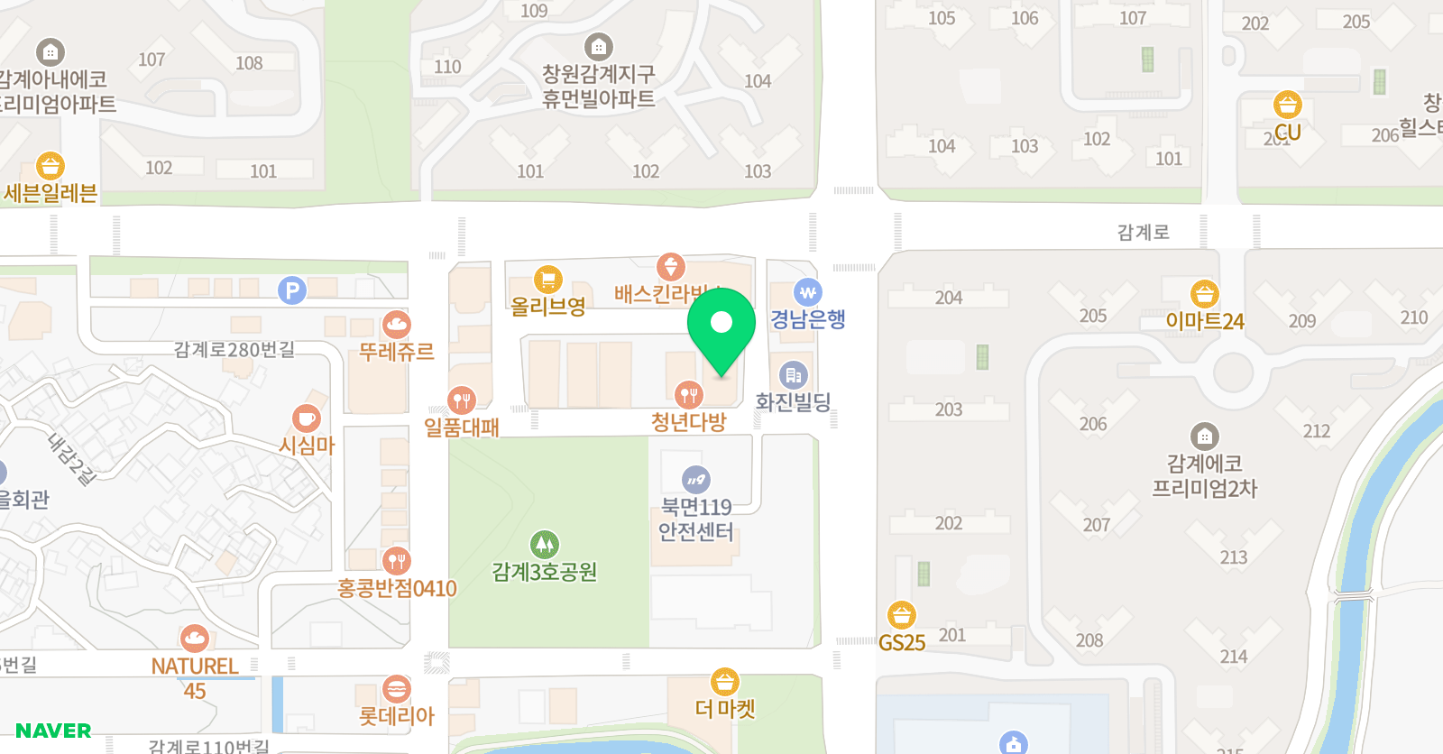 수풀림 학원 위치