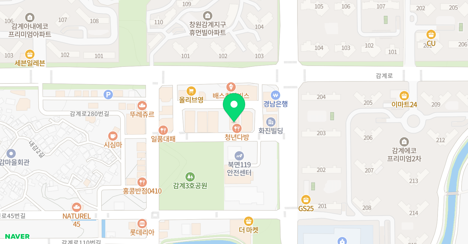 스카이코어 위치
