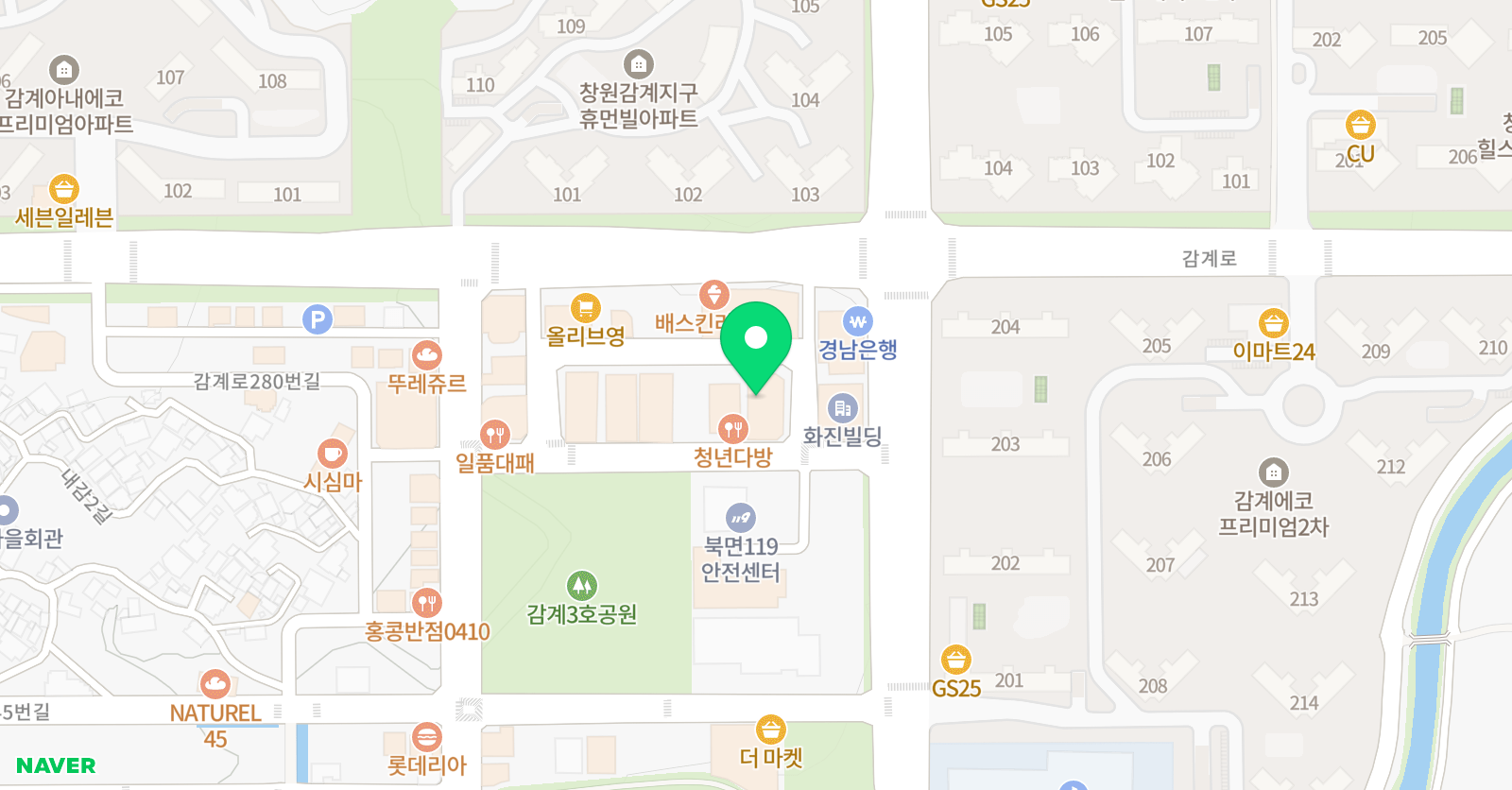 영어쑥쑥 어학원 북면 위치