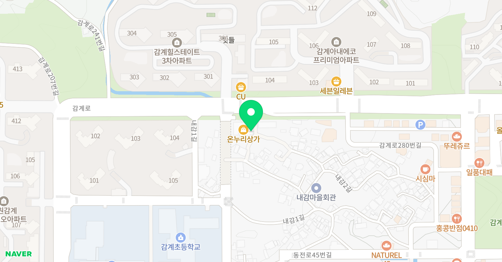 감사랑리더십 태권도장 위치