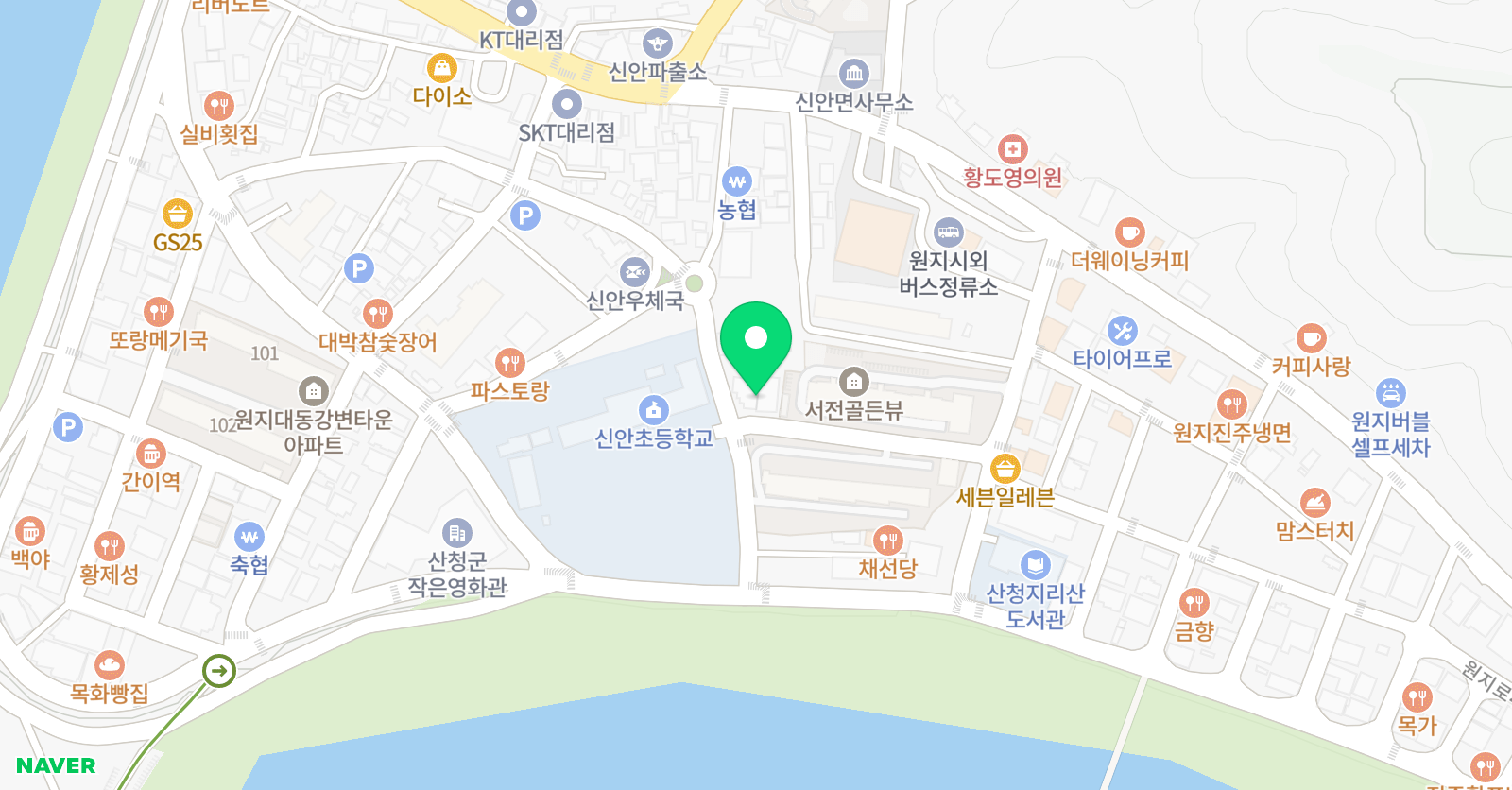 삼성영어셀레나 원지 이음학원 위치