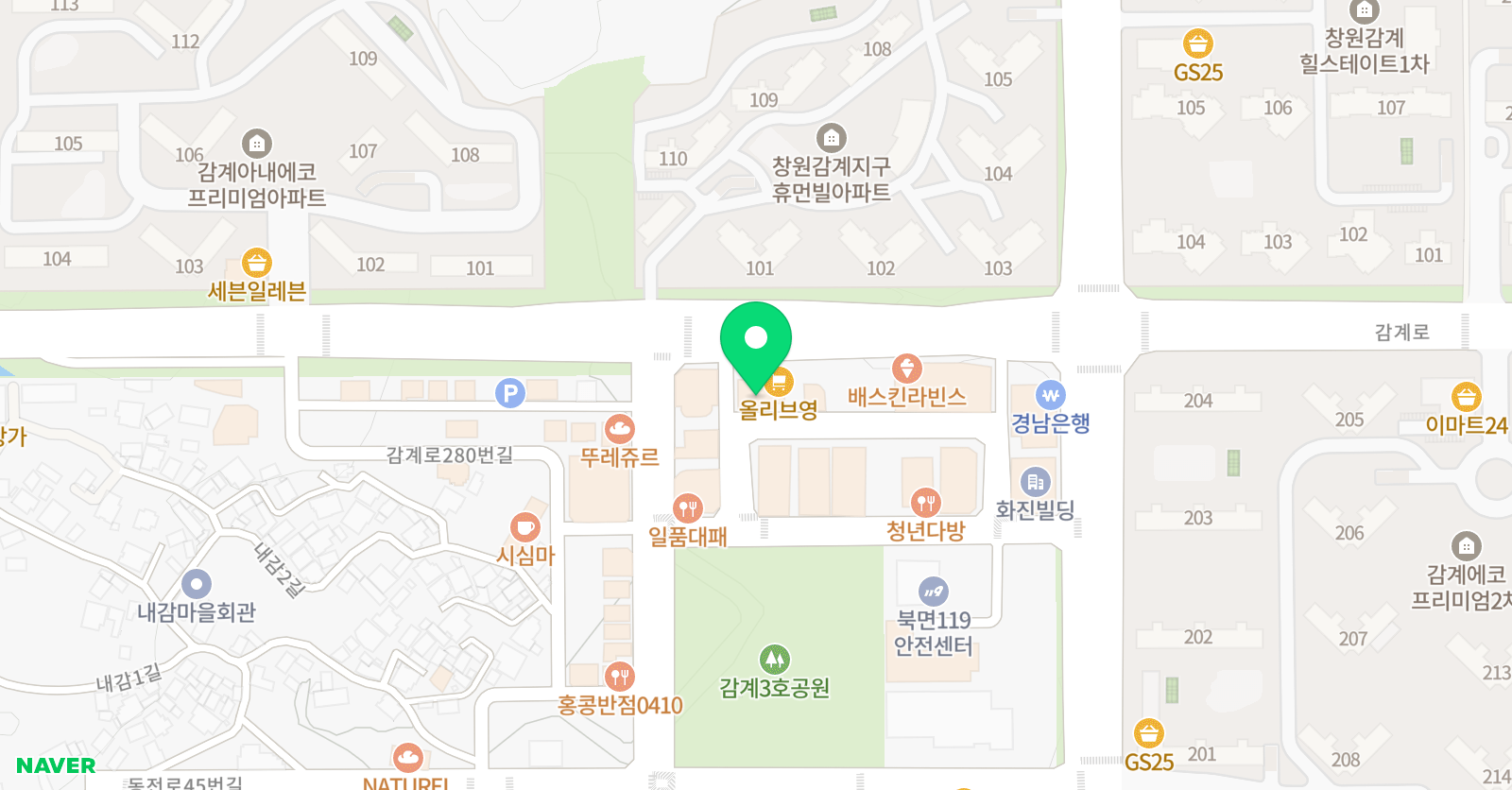 더국어 G 수학 학원 위치