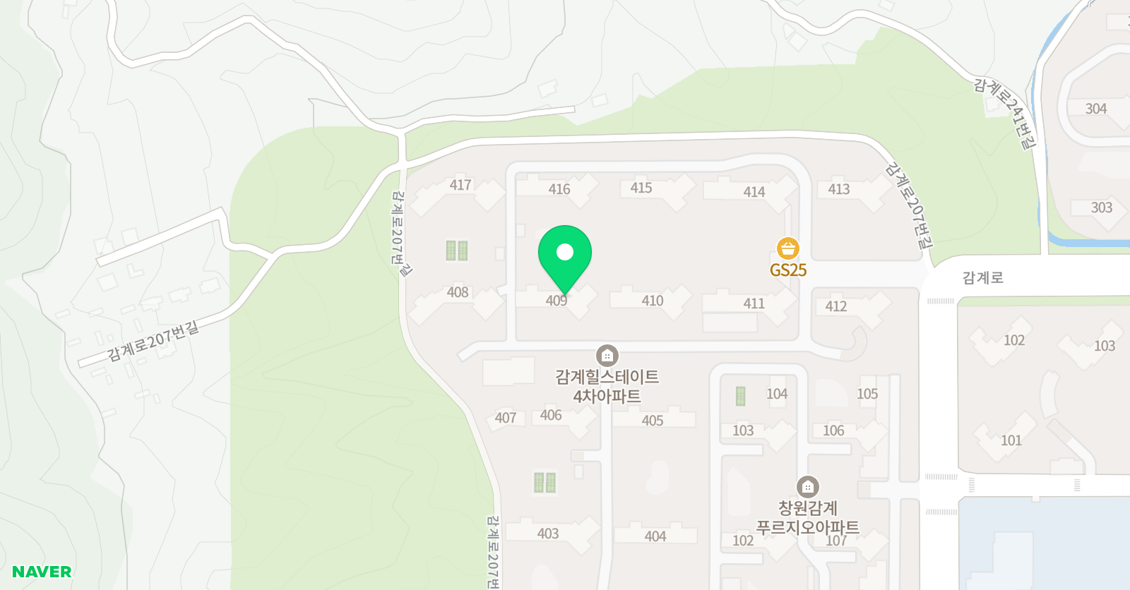 스마트해법 수학 창원북면힐스테이트4차점 위치