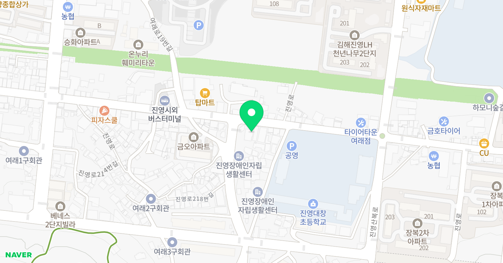 삼성 영어 셀레나 진영 대창학원 위치