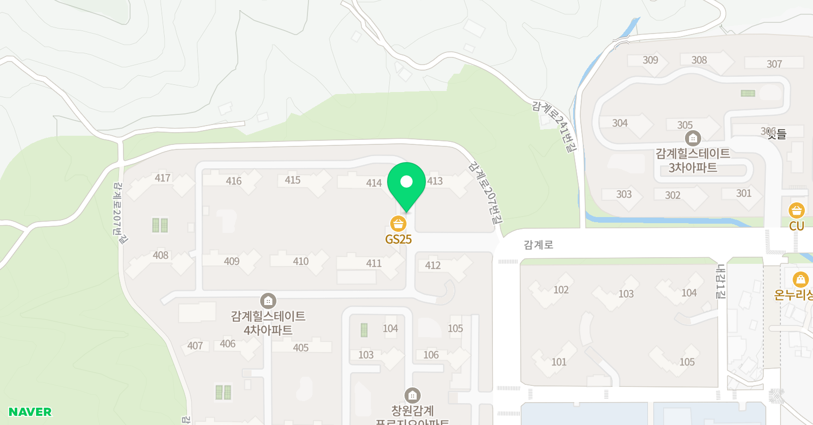 국가대표감계 태권도장 위치