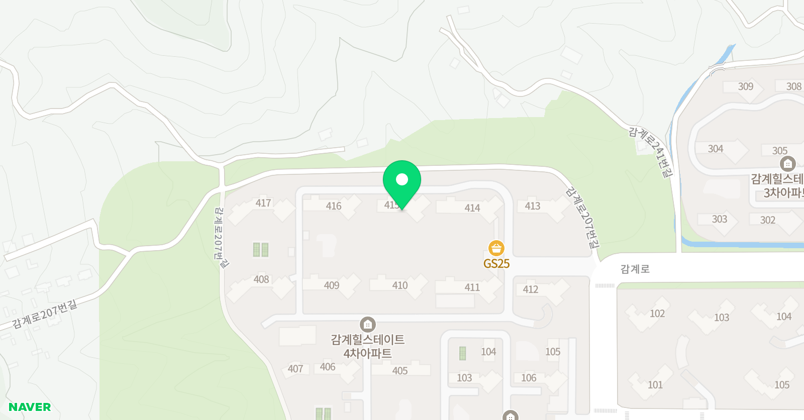 기탄 사고력교실 감계힐스테이트4차점 위치
