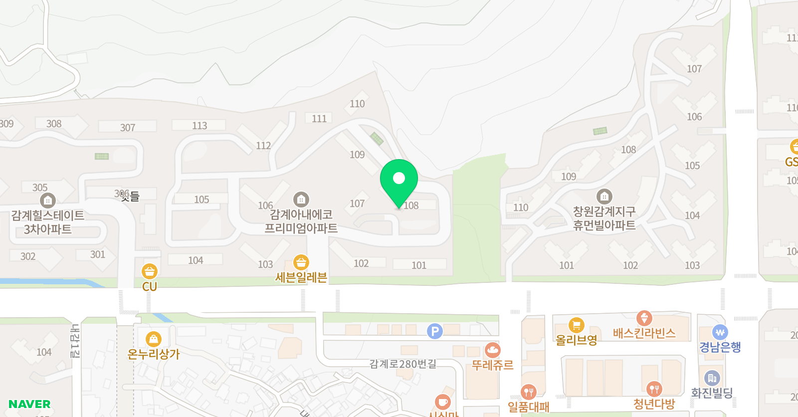 기탄 사고력교실 감계덕산아내1차교실점 위치