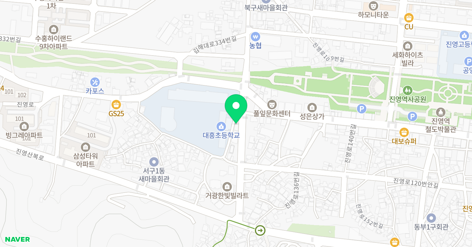 푸르넷에듀 학원 위치