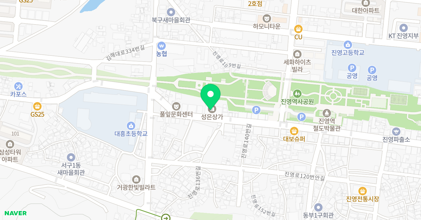 어라운드 음악학원 위치