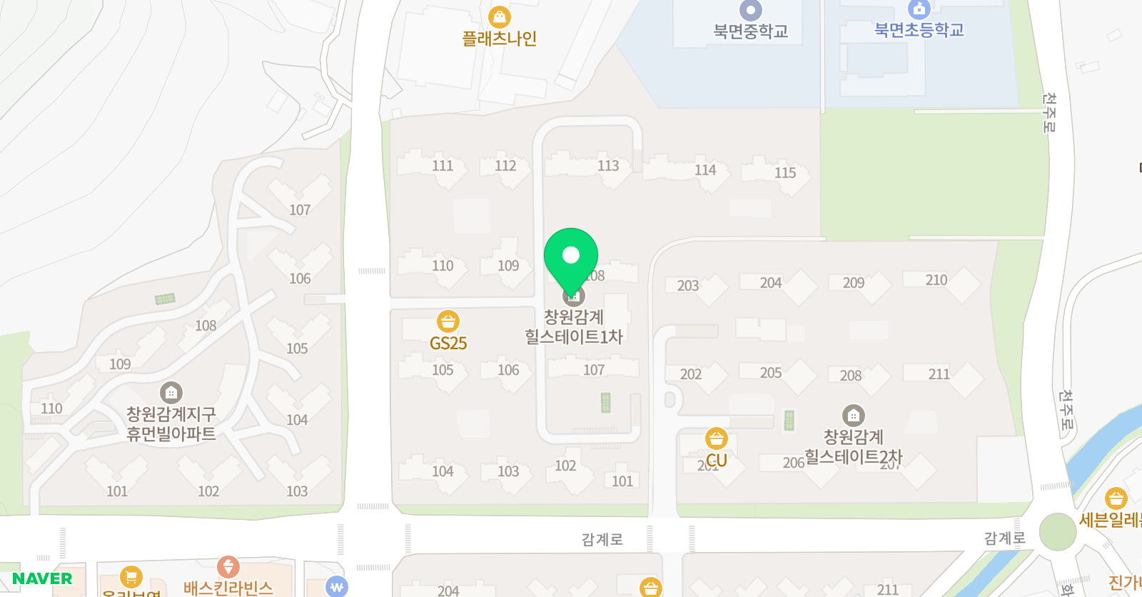 리드앤톡 영어학원 감계 위치